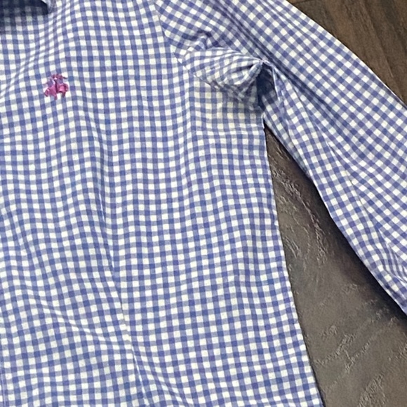 Brooks Brothers 1818 Blue/White Check long sleeve shirt - Picture 4 of 4